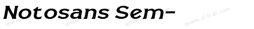 Notosans Sem字体转换
